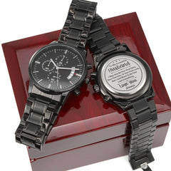 To My Husband Your Last Everything (Charcoal Black) – Men's Watch